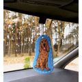 Dogs - Car Airfreshner - Cocker Spaniel - Sandel Wood